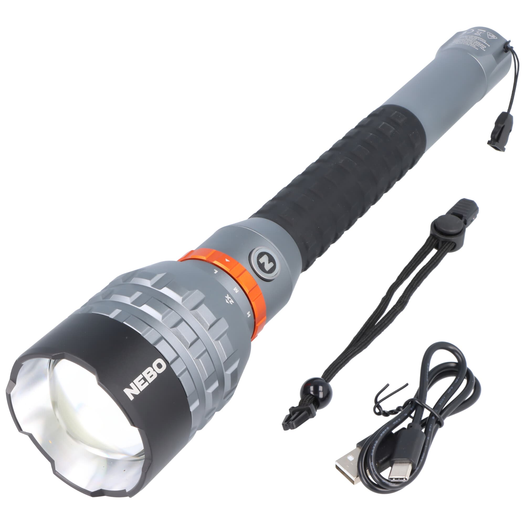 Lampe de poche LED NEBO Davinci 18000, 18000 lumens, portée jusqu'à 253 mètres, rechargeable