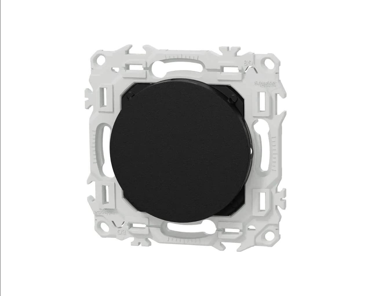 Obturateur Noir onyx Schneider Odace