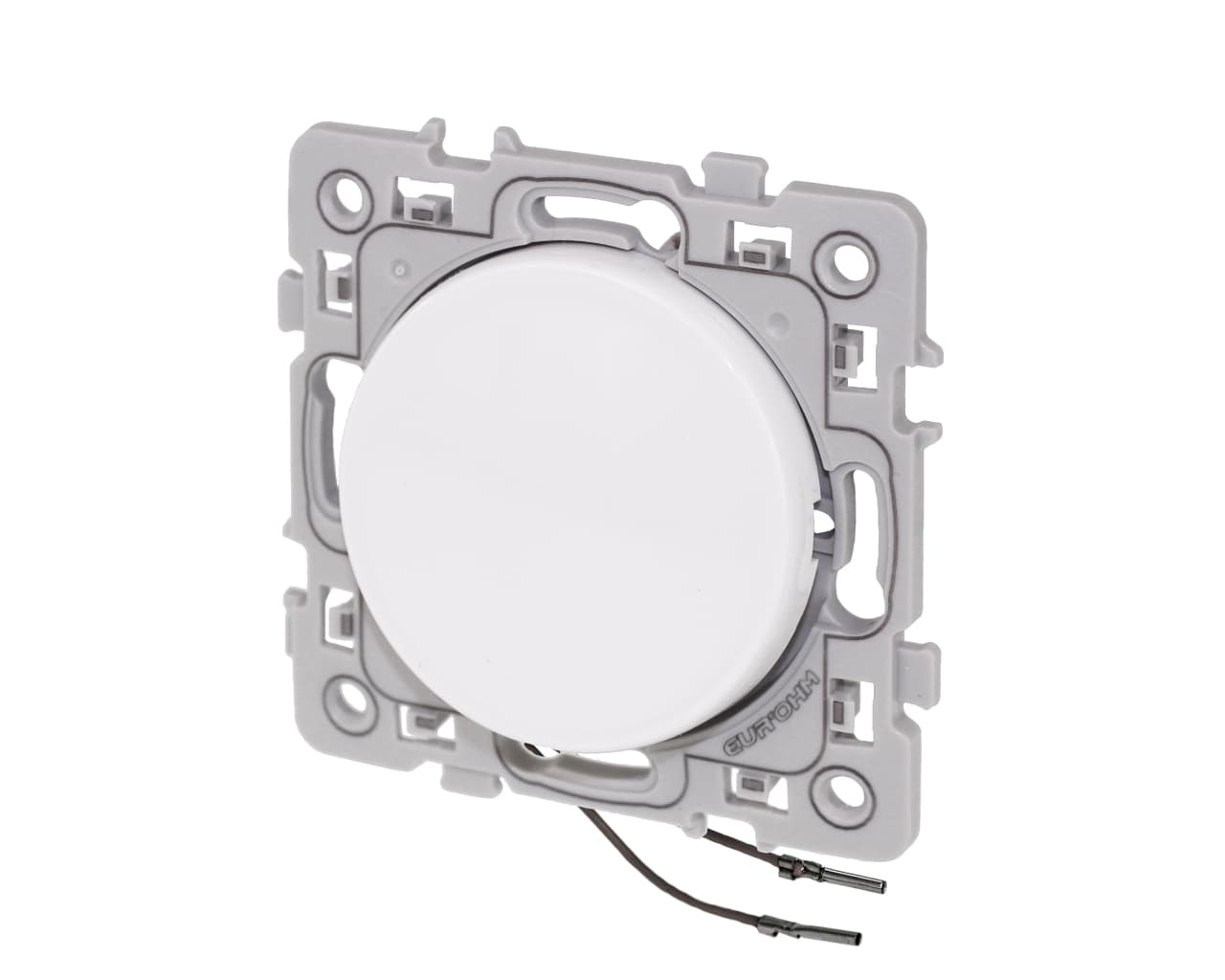Interrupteur va-et-vient lumineux Blanc Eur'Ohm Square